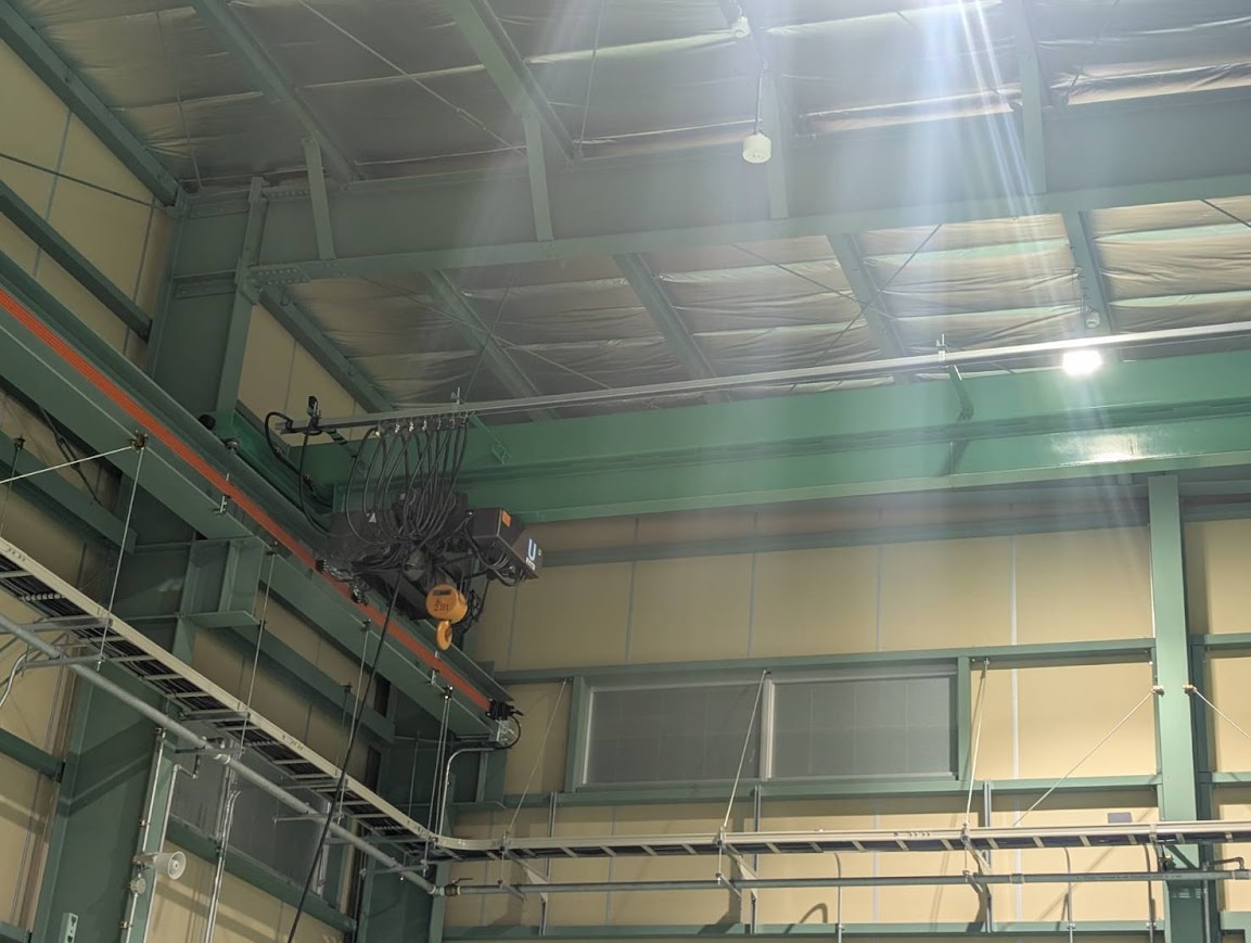新工場　2.8t天井クレーン設置