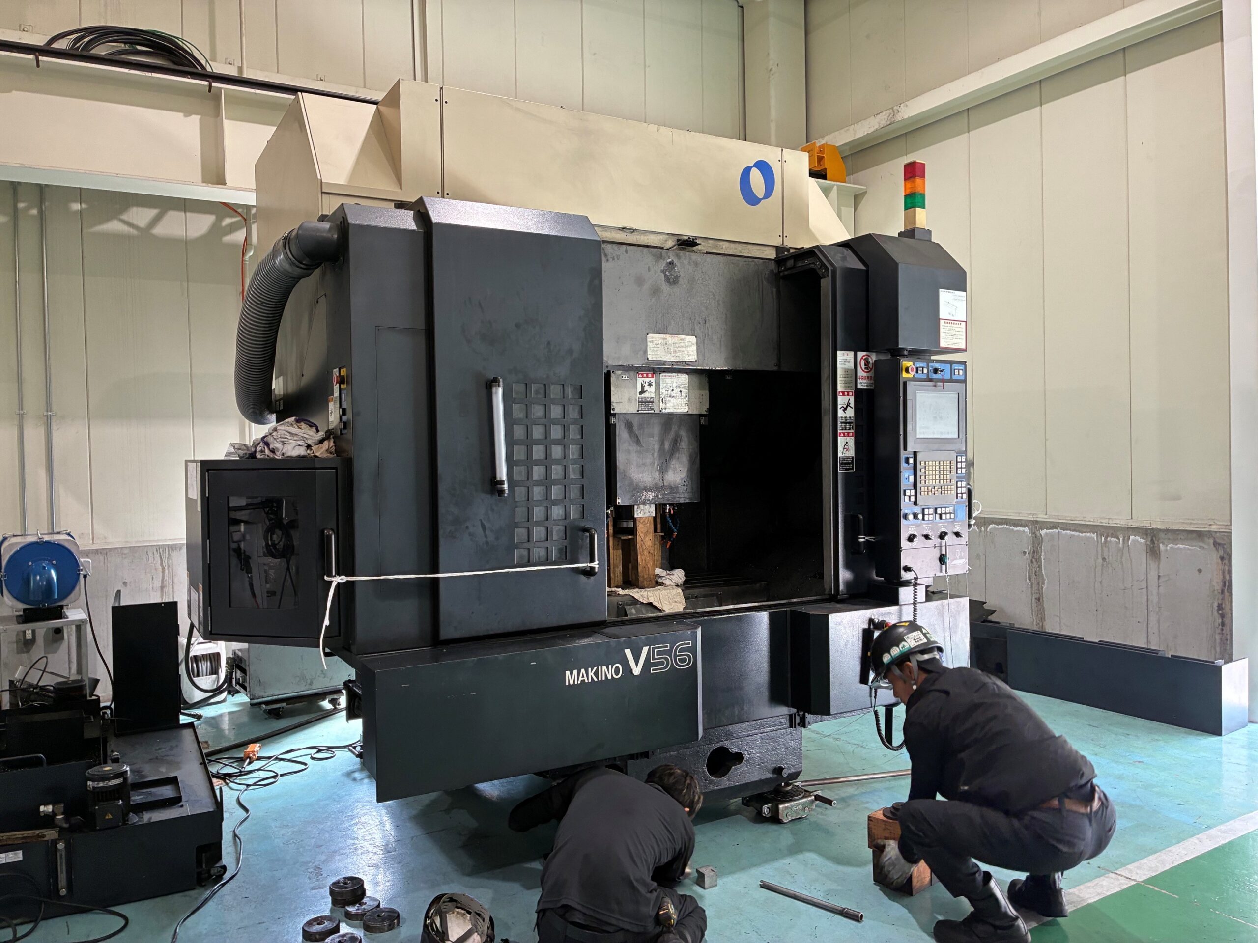 工作機械（マシニングセンタ）の移設・レイアウト変更工事